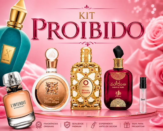 Kit Proibido - Fakhar Rose, Royal Amber e Sabah al Ward