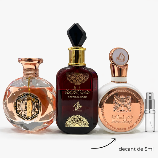 Decant de 5ml - Sabah, Fakhar Rose e Cleópatra