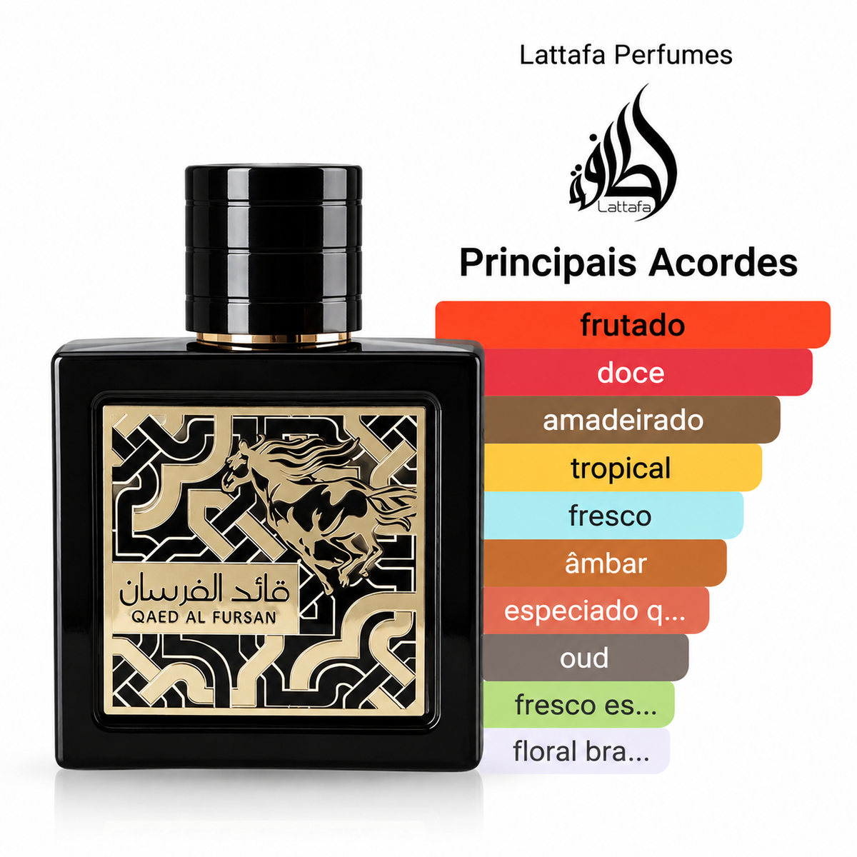 Kit Árabe Frutado - Opulent Dubai, Philos Pura e Qaed Al Foursan