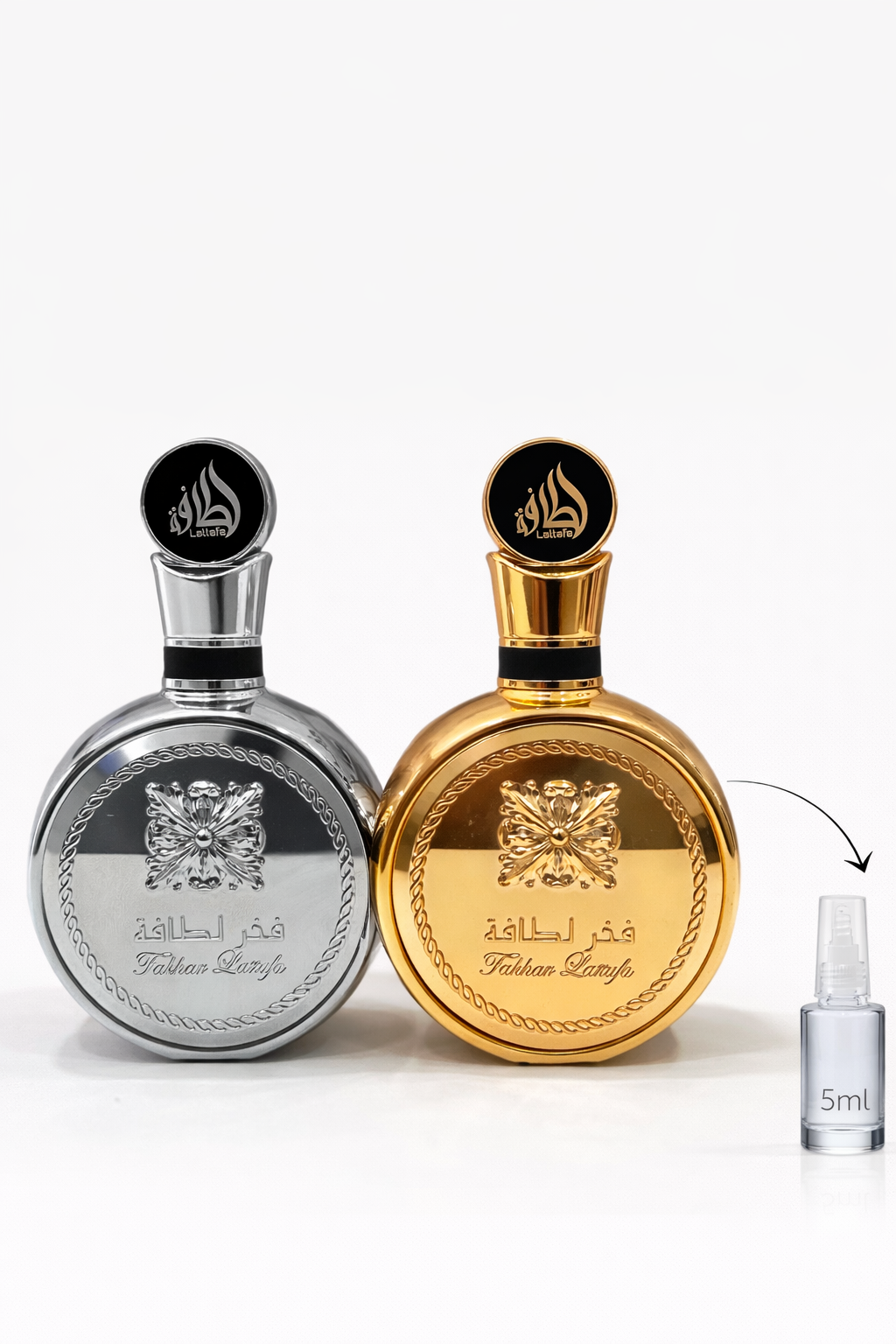 Decant de 5ml - Fakhar Gold e Fakhar Platinum