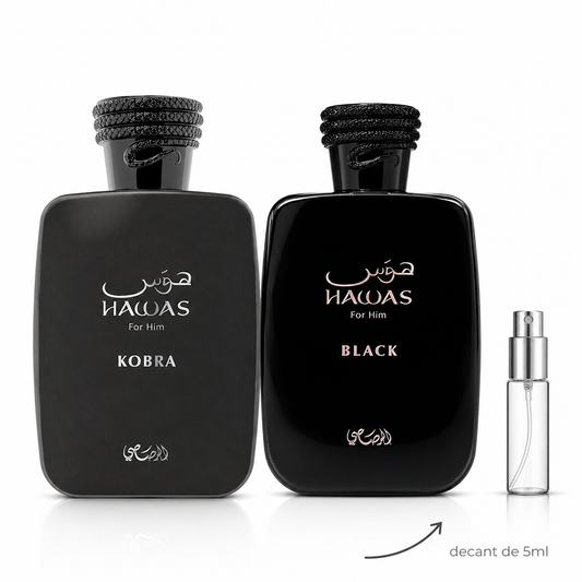 Kit decants de 5ML - Hawas Kobra e Hawas Black -