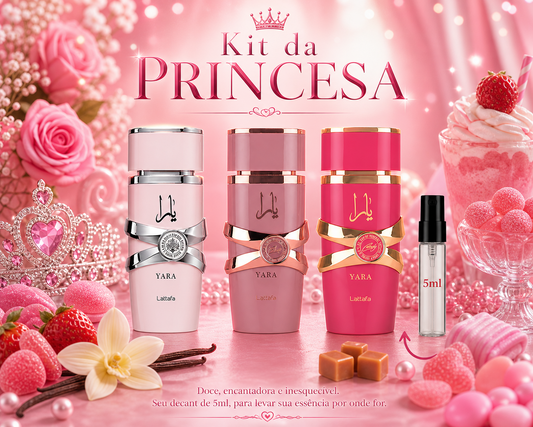 Kit da Princesa - Yara Candy, Yara Elixir e Yara Tradicional
