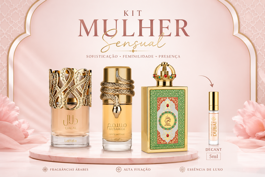Kit Mulher Sensual - Dalal, Musamam White e Queen Of Arabia