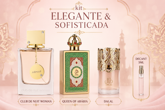 Kit - Elegante&Sofisticada Club Nuit Woman, Queen Of Arábia e Dalal