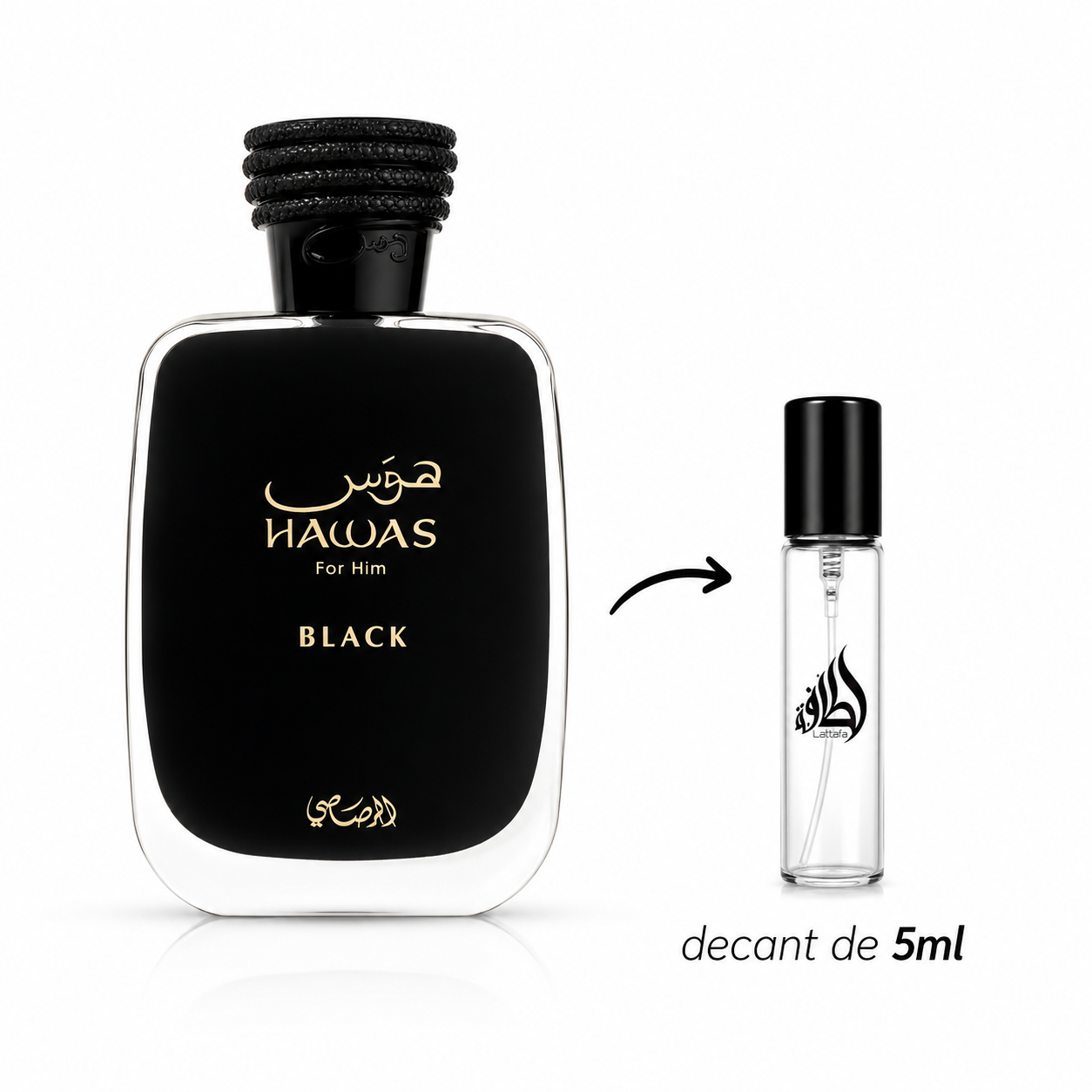 Decant de 5ml- Hawas Black